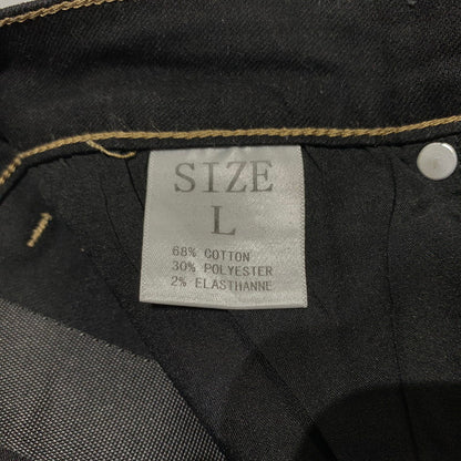 【中古品】【メンズ】 HESNTLS エイチイントルズ FLARED DENIM PANTS フレア デニムパンツ ボトムス ジーンズ 153-260323-ko-04-tei サイズ：L カラー：ブラック 万代Net店