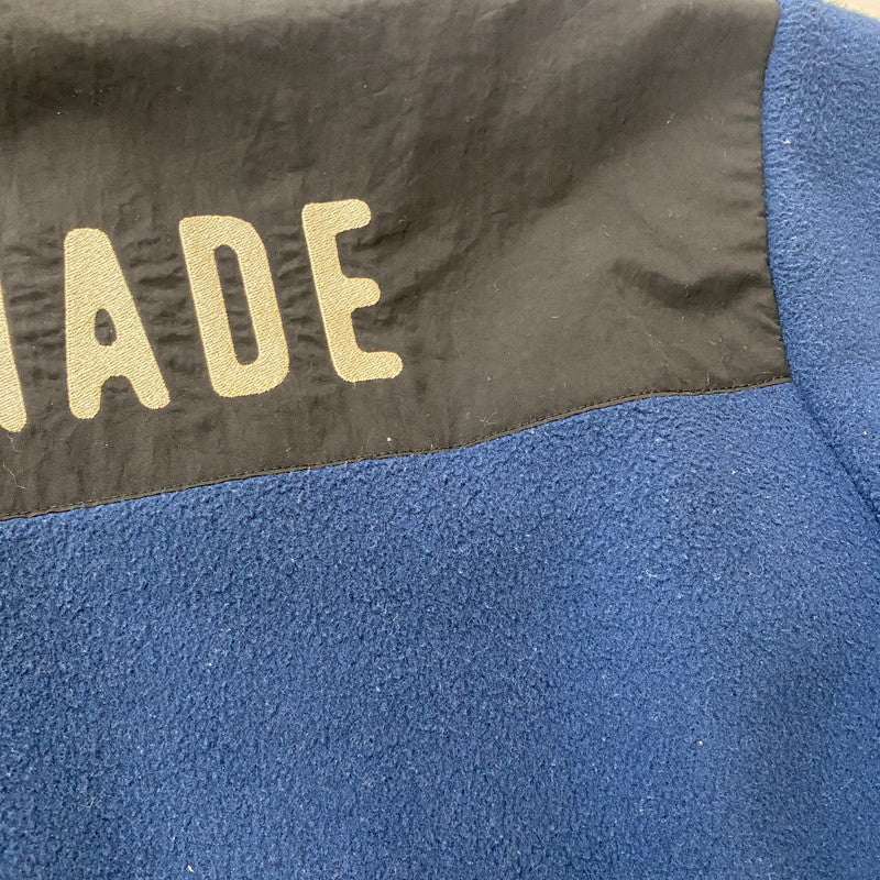 【現状渡し品】【メンズ】 HUMANMADE ヒューマンメイド FLEECE HALFZIP JACKET フリース ハーフジップ ジャケット 142-260325-ks-06-fuz サイズ：XXL カラー：ネイビー 万代Net店