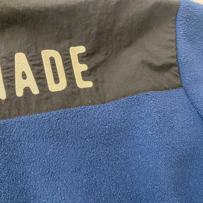【現状渡し品】【メンズ】 HUMANMADE ヒューマンメイド FLEECE HALFZIP JACKET フリース ハーフジップ ジャケット 142-260325-ks-06-fuz サイズ：XXL カラー：ネイビー 万代Net店