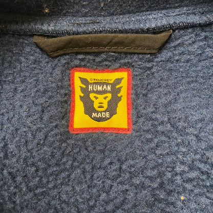 【現状渡し品】【メンズ】 HUMANMADE ヒューマンメイド FLEECE HALFZIP JACKET フリース ハーフジップ ジャケット 142-260325-ks-06-fuz サイズ：XXL カラー：ネイビー 万代Net店