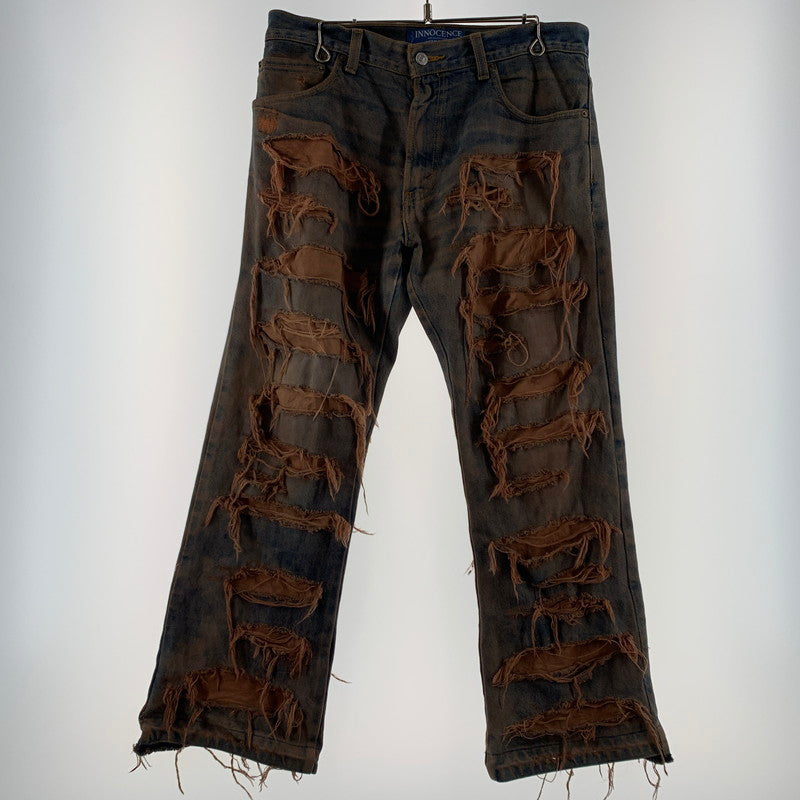 【中古品】【メンズ】 INNOCENCE イノセンス OVER DESTROY DENIM PANTS INODDM01 オーバー デストロイ デニムパンツ ボトムス ジーンズ ダメージ加工 153-260323-ko-05-tei サイズ：33 カラー：インディゴ 万代Net店