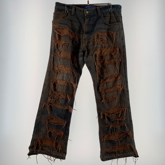 【中古品】【メンズ】 INNOCENCE イノセンス OVER DESTROY DENIM PANTS INODDM01 オーバー デストロイ デニムパンツ ボトムス ジーンズ ダメージ加工 153-260323-ko-05-tei サイズ：33 カラー：インディゴ 万代Net店