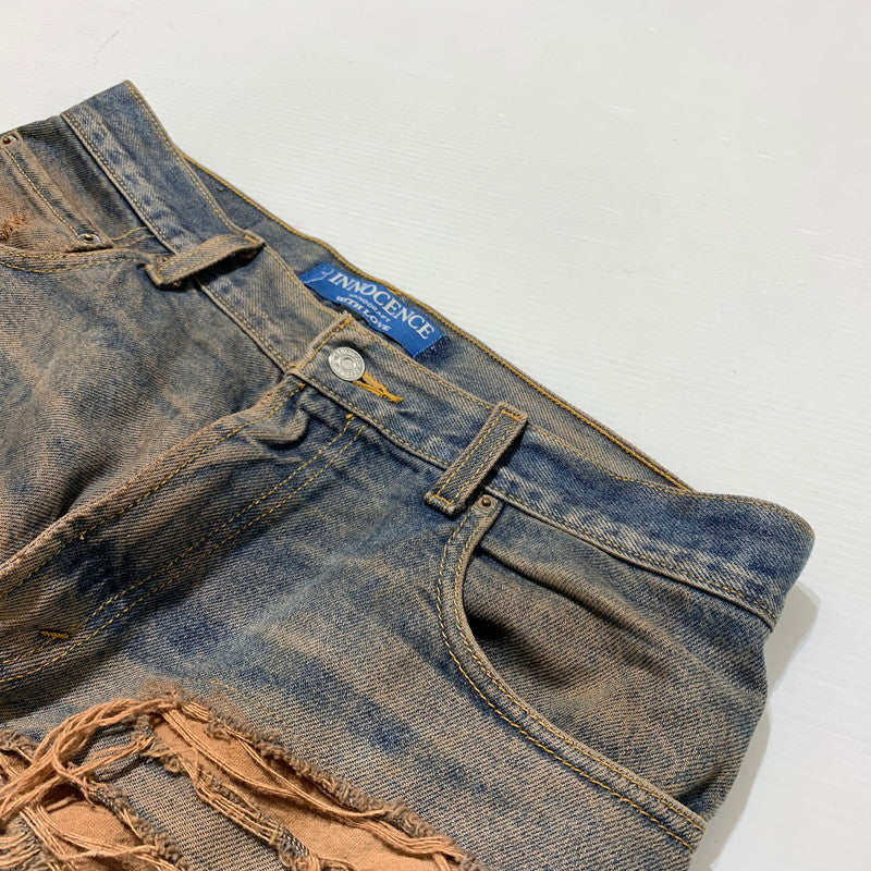 【中古品】【メンズ】 INNOCENCE イノセンス OVER DESTROY DENIM PANTS INODDM01 オーバー デストロイ デニムパンツ ボトムス ジーンズ ダメージ加工 153-260323-ko-05-tei サイズ：33 カラー：インディゴ 万代Net店