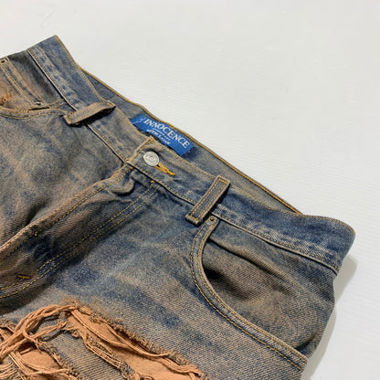 【中古品】【メンズ】 INNOCENCE イノセンス OVER DESTROY DENIM PANTS INODDM01 オーバー デストロイ デニムパンツ ボトムス ジーンズ ダメージ加工 153-260323-ko-05-tei サイズ：33 カラー：インディゴ 万代Net店