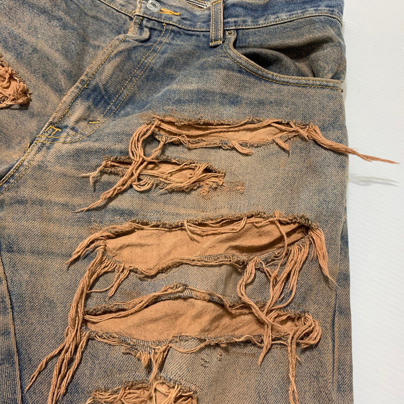 【中古品】【メンズ】 INNOCENCE イノセンス OVER DESTROY DENIM PANTS INODDM01 オーバー デストロイ デニムパンツ ボトムス ジーンズ ダメージ加工 153-260323-ko-05-tei サイズ：33 カラー：インディゴ 万代Net店
