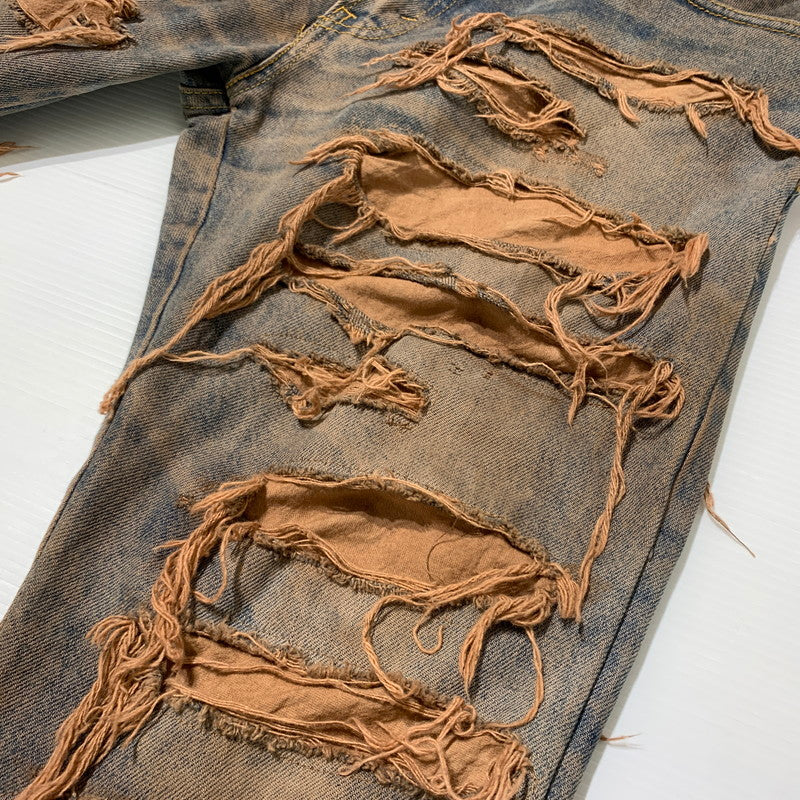 【中古品】【メンズ】 INNOCENCE イノセンス OVER DESTROY DENIM PANTS INODDM01 オーバー デストロイ デニムパンツ ボトムス ジーンズ ダメージ加工 153-260323-ko-05-tei サイズ：33 カラー：インディゴ 万代Net店