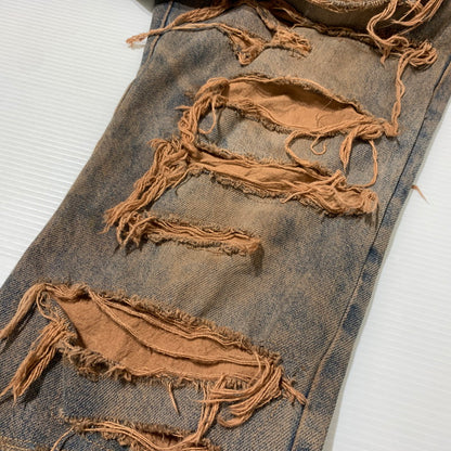 【中古品】【メンズ】 INNOCENCE イノセンス OVER DESTROY DENIM PANTS INODDM01 オーバー デストロイ デニムパンツ ボトムス ジーンズ ダメージ加工 153-260323-ko-05-tei サイズ：33 カラー：インディゴ 万代Net店
