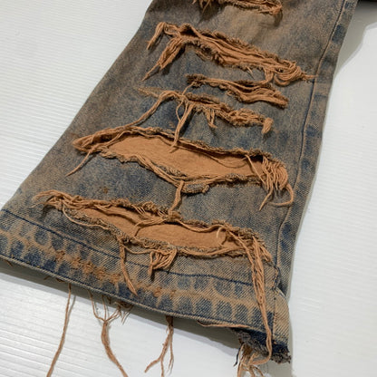 【中古品】【メンズ】 INNOCENCE イノセンス OVER DESTROY DENIM PANTS INODDM01 オーバー デストロイ デニムパンツ ボトムス ジーンズ ダメージ加工 153-260323-ko-05-tei サイズ：33 カラー：インディゴ 万代Net店