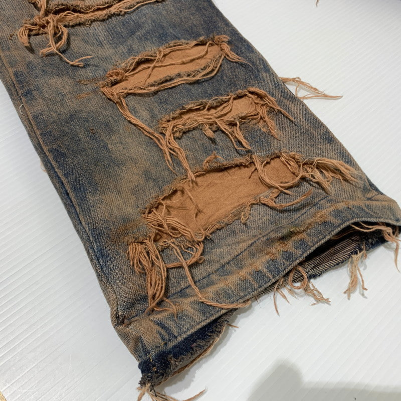【中古品】【メンズ】 INNOCENCE イノセンス OVER DESTROY DENIM PANTS INODDM01 オーバー デストロイ デニムパンツ ボトムス ジーンズ ダメージ加工 153-260323-ko-05-tei サイズ：33 カラー：インディゴ 万代Net店