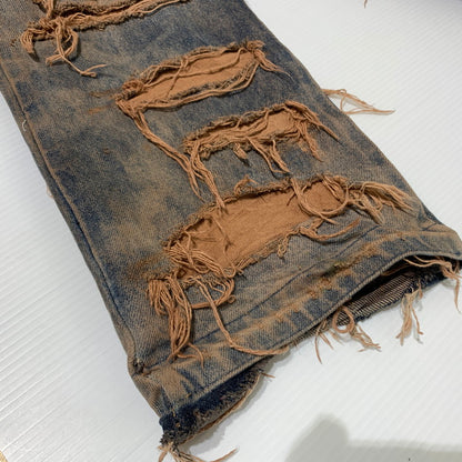 【中古品】【メンズ】 INNOCENCE イノセンス OVER DESTROY DENIM PANTS INODDM01 オーバー デストロイ デニムパンツ ボトムス ジーンズ ダメージ加工 153-260323-ko-05-tei サイズ：33 カラー：インディゴ 万代Net店