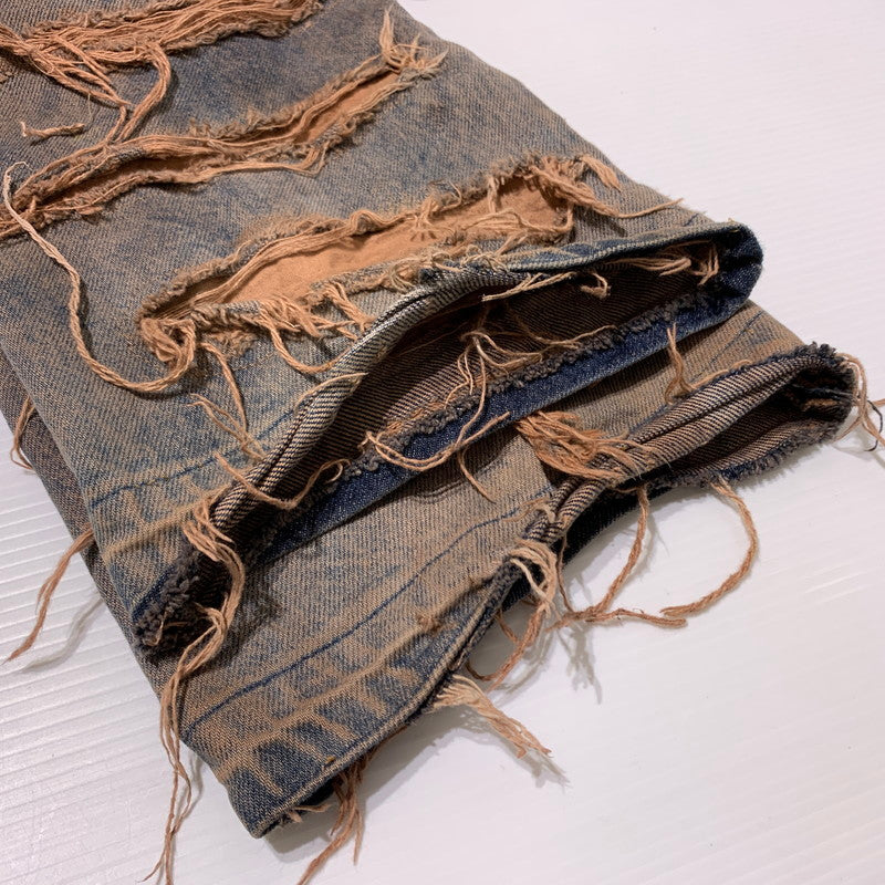 【中古品】【メンズ】 INNOCENCE イノセンス OVER DESTROY DENIM PANTS INODDM01 オーバー デストロイ デニムパンツ ボトムス ジーンズ ダメージ加工 153-260323-ko-05-tei サイズ：33 カラー：インディゴ 万代Net店