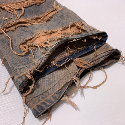 【中古品】【メンズ】 INNOCENCE イノセンス OVER DESTROY DENIM PANTS INODDM01 オーバー デストロイ デニムパンツ ボトムス ジーンズ ダメージ加工 153-260323-ko-05-tei サイズ：33 カラー：インディゴ 万代Net店