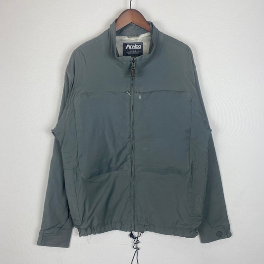 【現状渡し品】【メンズ】 ELECTRIC COTTAGE エレクトリックコテージ × BURTON ANALOG バートン アナログ 別注 コラボ 01's Q JACKET キュー ジャケット ライトアウター 140-260327-ks-12-tei サイズ：L/※袖ロゴ消えあり カラー：グレー 万代Net店