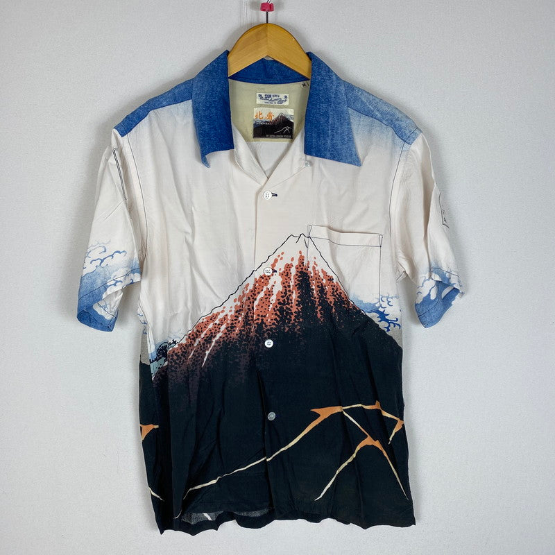 【中古品】【メンズ】 SUNSURF サンサーフ × 北斎サンサーフ S/S RAYON ALOHA SHIRT SS38197 ショートスリーブ レーヨン アロハ シャツ 半袖 トップス 145-260420-KS-22-fuzh サイズ：M カラー：柄 万代Net店