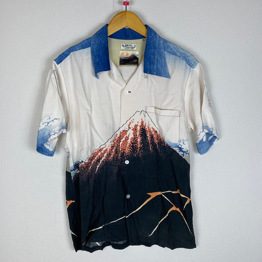 【中古品】【メンズ】 SUNSURF サンサーフ × 北斎サンサーフ S/S RAYON ALOHA SHIRT SS38197 ショートスリーブ レーヨン アロハ シャツ 半袖 トップス 145-260420-KS-22-tei サイズ：M カラー：柄 万代Net店