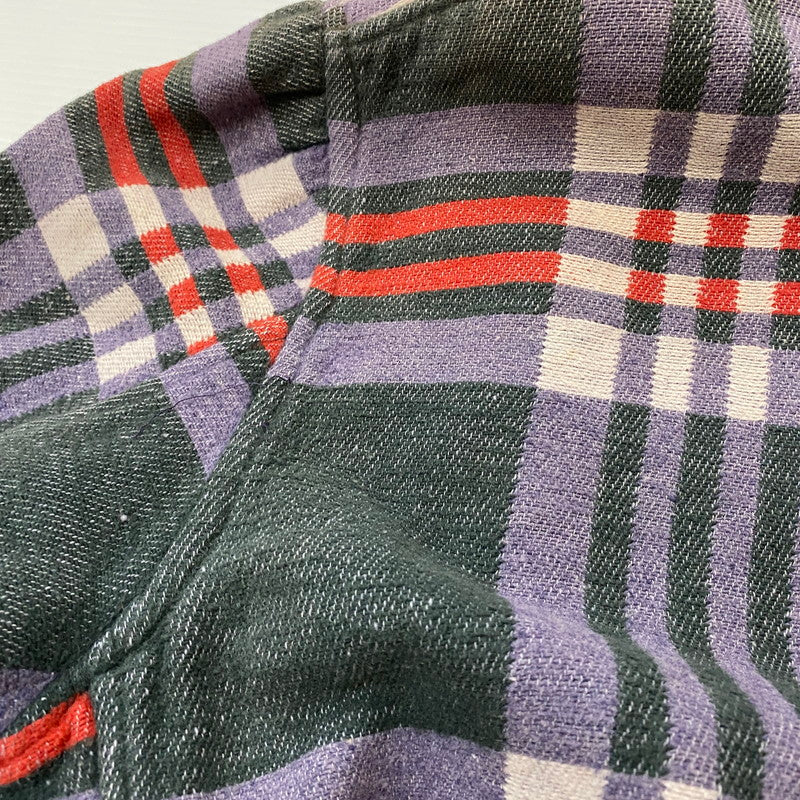 【ジャンク品】【メンズ】 Beacon ビーコン FLANNEL CHECK GOWN フランネル チェック ガウン ライトアウター 145-260401-ks-18-tei サイズ：表記サイズ無し 万代Net店