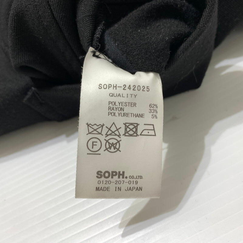 【中古品】【メンズ】 SOPHNET. ソフネット MONALUCE 2BUTTON JACKET SOPH-242025 モナルーチェ ツーボタンジャケット ライトアウター テーラードジャケット 142-260330-ko-20-tei サイズ：XL カラー：ブラック 万代Net店