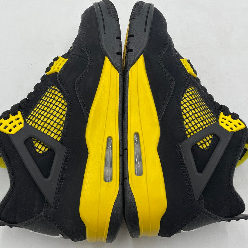 【中古品】【メンズ】 NIKE ナイキ AIR JORDAN 4 RETRO "THUNDER" DH6927-017 エアジョーダン4 レトロ サンダー スニーカー 靴 シューズ 160-260420-yo-09-tei サイズ：28cm カラー：ブラック 万代Net店