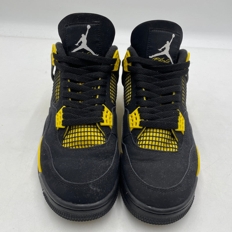【中古品】【メンズ】 NIKE ナイキ AIR JORDAN 4 RETRO "THUNDER" DH6927-017 エアジョーダン4 レトロ サンダー スニーカー 靴 シューズ 160-260420-yo-09-tei サイズ：28cm カラー：ブラック 万代Net店