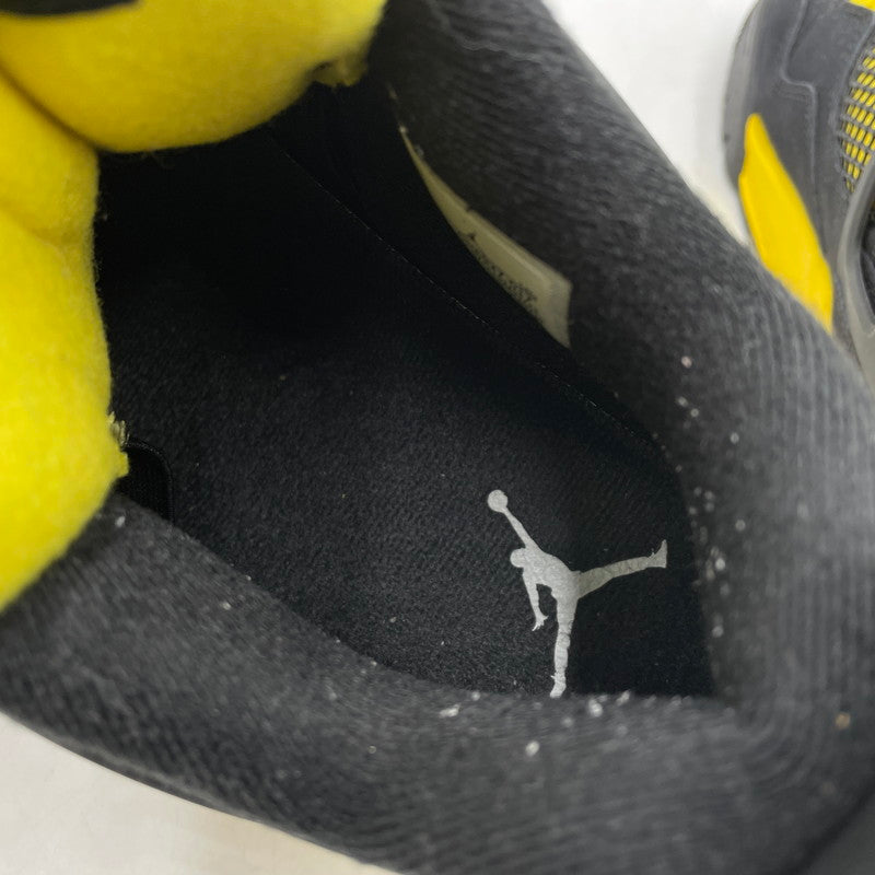 【中古品】【メンズ】 NIKE ナイキ AIR JORDAN 4 RETRO "THUNDER" DH6927-017 エアジョーダン4 レトロ サンダー スニーカー 靴 シューズ 160-260420-yo-09-tei サイズ：28cm カラー：ブラック 万代Net店