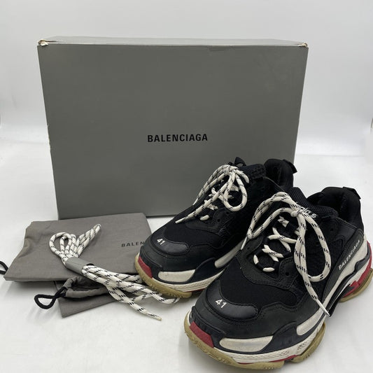 【中古品】【メンズ】 BALENCIAGA バレンシアガ TRIPLE S DAD SNEAKERS 533882 トリプルS ダッド スニーカー 靴 シューズ 162-260415-yo-13-tei サイズ：27cm カラー：ブラック 万代Net店