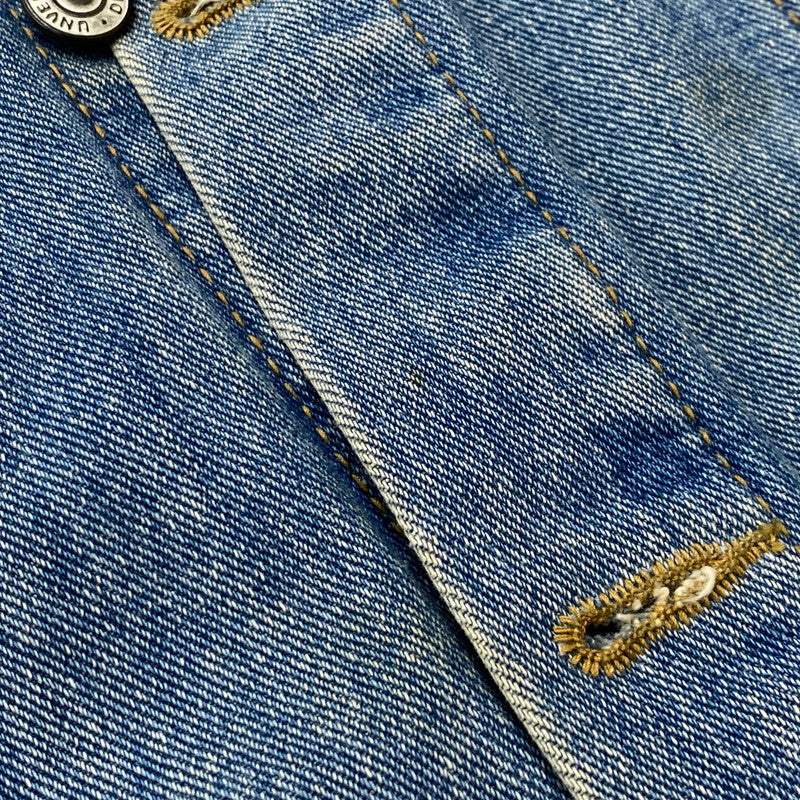 【中古品】【メンズ】 BAGARCH バガーチ BGHB バガーチ CRASH DAMAGE DENIM JACKET MADE IN KOREA クラッシュダメージ デニムジャケット アウター Gジャン 韓国製 142-261019-ss-10-teih サイズ：L カラー：インディゴ 万代Net店