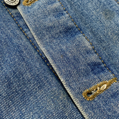 【中古品】【メンズ】 BAGARCH バガーチ BGHB バガーチ CRASH DAMAGE DENIM JACKET MADE IN KOREA クラッシュダメージ デニムジャケット アウター Gジャン 韓国製 142-261019-ss-10-teih サイズ：L カラー：インディゴ 万代Net店