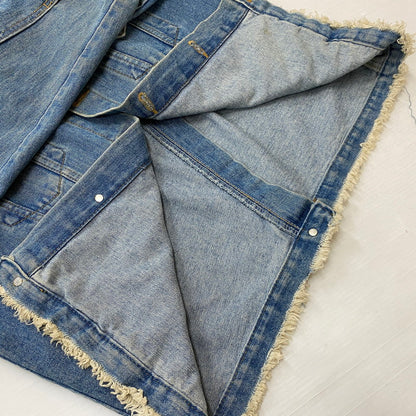 【中古品】【メンズ】 BAGARCH バガーチ BGHB バガーチ CRASH DAMAGE DENIM JACKET MADE IN KOREA クラッシュダメージ デニムジャケット アウター Gジャン 韓国製 142-261019-ss-10-teih サイズ：L カラー：インディゴ 万代Net店