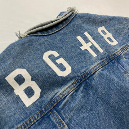 【中古品】【メンズ】 BAGARCH バガーチ BGHB バガーチ CRASH DAMAGE DENIM JACKET MADE IN KOREA クラッシュダメージ デニムジャケット アウター Gジャン 韓国製 142-261019-ss-10-teih サイズ：L カラー：インディゴ 万代Net店
