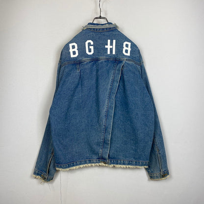 【中古品】【メンズ】 BAGARCH バガーチ BGHB バガーチ CRASH DAMAGE DENIM JACKET MADE IN KOREA クラッシュダメージ デニムジャケット アウター Gジャン 韓国製 142-261019-ss-10-teih サイズ：L カラー：インディゴ 万代Net店