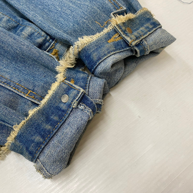 【中古品】【メンズ】 BAGARCH バガーチ BGHB バガーチ CRASH DAMAGE DENIM JACKET MADE IN KOREA クラッシュダメージ デニムジャケット アウター Gジャン 韓国製 142-261019-ss-10-teih サイズ：L カラー：インディゴ 万代Net店