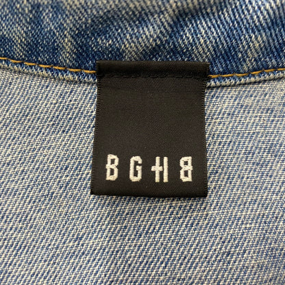 【中古品】【メンズ】 BAGARCH バガーチ BGHB バガーチ CRASH DAMAGE DENIM JACKET MADE IN KOREA クラッシュダメージ デニムジャケット アウター Gジャン 韓国製 142-261019-ss-10-teih サイズ：L カラー：インディゴ 万代Net店