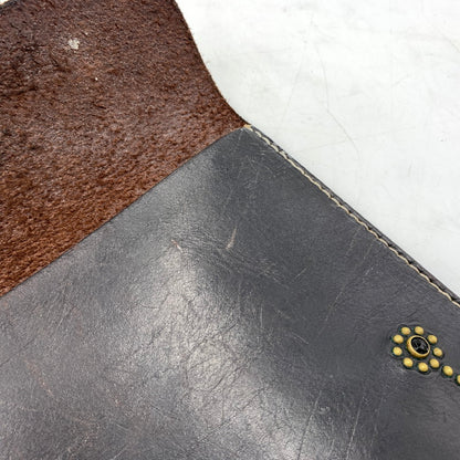【現状渡し品】【メンズ】 HTC BLACK エイチティーシーブラック FLOWER DOCUMENT CASE DCFLR-BRS フラワードキュメントケース カバン 188-260404-ko-04-tei カラー：ブラウン系 万代Net店