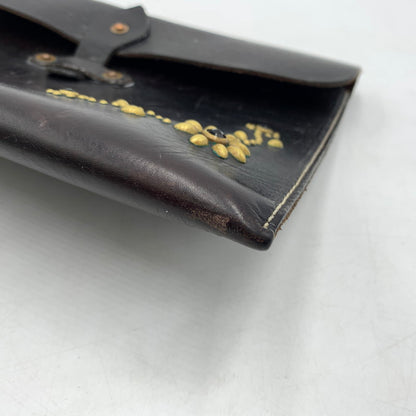 【現状渡し品】【メンズ】 HTC BLACK エイチティーシーブラック FLOWER DOCUMENT CASE DCFLR-BRS フラワードキュメントケース カバン 188-260404-ko-04-tei カラー：ブラウン系 万代Net店