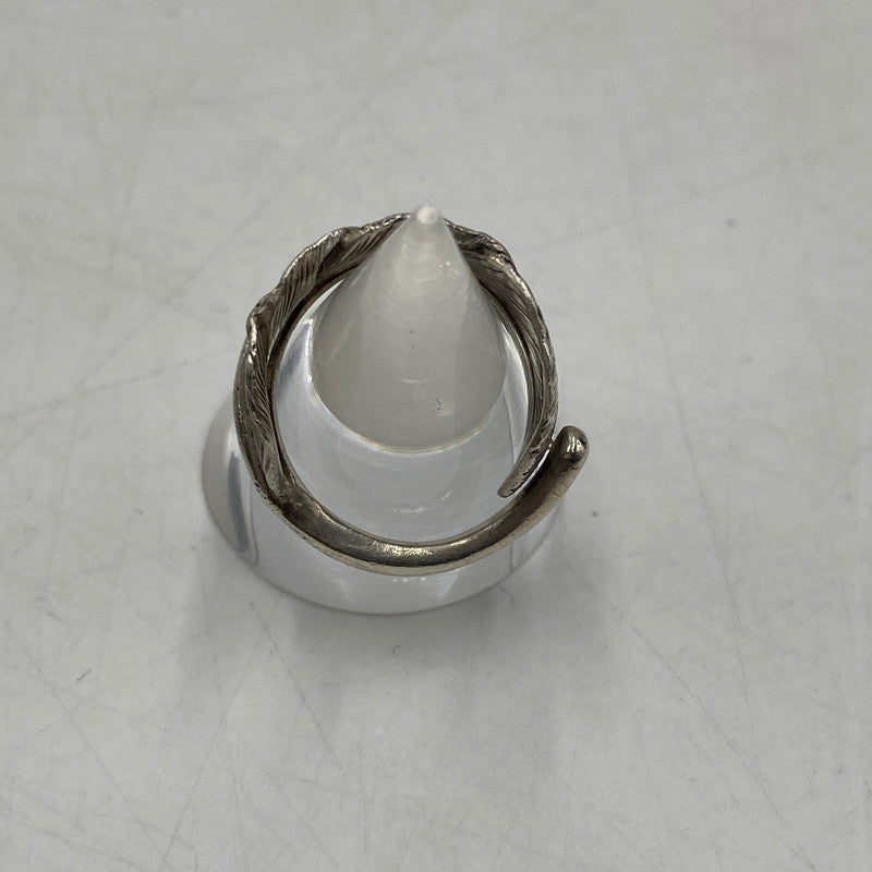 【中古品】【メンズ】 KEN KIKUCHI ケンキクチ FEATHER RING フェザー リング 指輪 アクセサリー 191-260406-ks-19-tei サイズ：7号程度　※本体のみ カラー：SV925 万代Net店