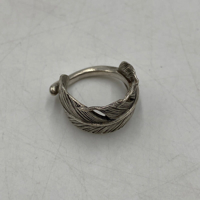 【中古品】【メンズ】 KEN KIKUCHI ケンキクチ FEATHER RING フェザー リング 指輪 アクセサリー 191-260406-ks-19-tei サイズ：7号程度　※本体のみ カラー：SV925 万代Net店