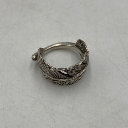【中古品】【メンズ】 KEN KIKUCHI ケンキクチ FEATHER RING フェザー リング 指輪 アクセサリー 191-260406-ks-19-tei サイズ：7号程度　※本体のみ カラー：SV925 万代Net店