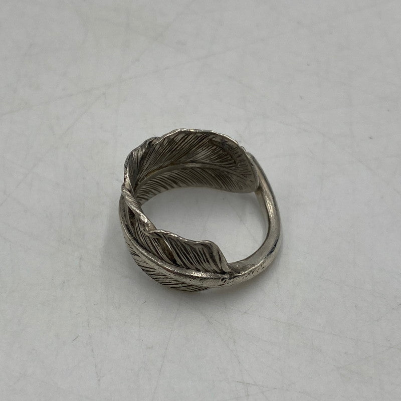 【中古品】【メンズ】 KEN KIKUCHI ケンキクチ FEATHER RING フェザー リング 指輪 アクセサリー 191-260406-ks-19-tei サイズ：7号程度　※本体のみ カラー：SV925 万代Net店