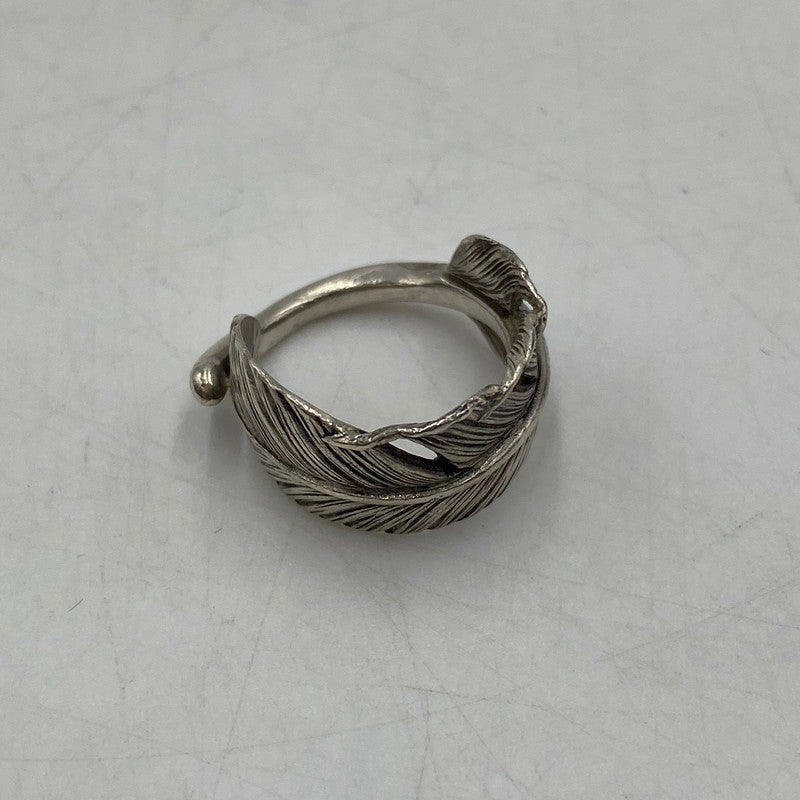 【中古品】【メンズ】 KEN KIKUCHI ケンキクチ FEATHER RING フェザー リング 指輪 アクセサリー 191-260406-ks-19-tei サイズ：7号程度　※本体のみ カラー：SV925 万代Net店
