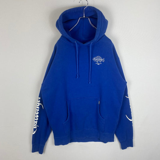 【中古品】【メンズ】 CHALLENGER チャレンジャー FISHING CLUB HOODIE フィッシング クラブ フーディ 長袖 トップス プルオーバーパーカー 142-260331-yo-05-tei サイズ：M カラー：ブルー 万代Net店