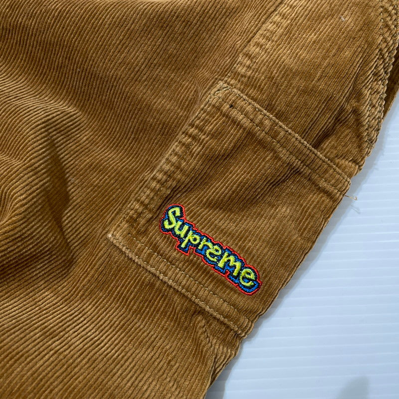 【中古品】【メンズ】 Supreme シュプリーム GONZ LOGO CORDUROY PAINTER PANT ゴンズ ロゴ コーデュロイ ペインター パンツ ボトムス 149-260404-yo-02-tei サイズ：34 カラー：ブラウン 万代Net店
