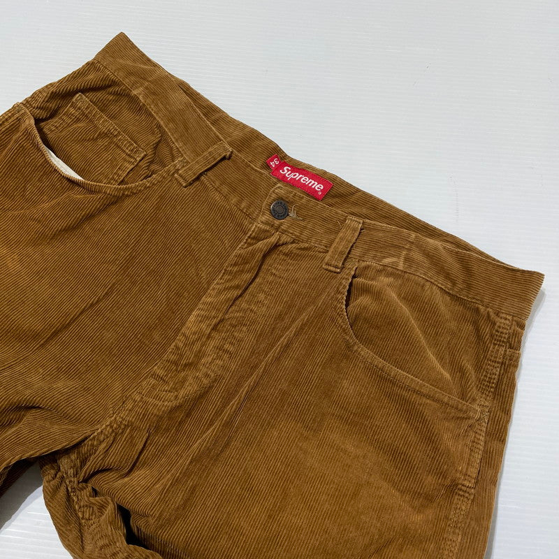 【中古品】【メンズ】 Supreme シュプリーム GONZ LOGO CORDUROY PAINTER PANT ゴンズ ロゴ コーデュロイ ペインター パンツ ボトムス 149-260404-yo-02-tei サイズ：34 カラー：ブラウン 万代Net店