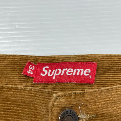 【中古品】【メンズ】 Supreme シュプリーム GONZ LOGO CORDUROY PAINTER PANT ゴンズ ロゴ コーデュロイ ペインター パンツ ボトムス 149-260404-yo-02-tei サイズ：34 カラー：ブラウン 万代Net店