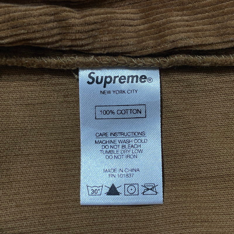 【中古品】【メンズ】 Supreme シュプリーム GONZ LOGO CORDUROY PAINTER PANT ゴンズ ロゴ コーデュロイ ペインター パンツ ボトムス 149-260404-yo-02-tei サイズ：34 カラー：ブラウン 万代Net店