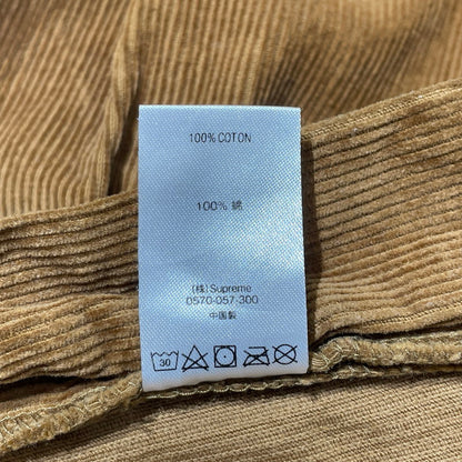 【中古品】【メンズ】 Supreme シュプリーム GONZ LOGO CORDUROY PAINTER PANT ゴンズ ロゴ コーデュロイ ペインター パンツ ボトムス 149-260404-yo-02-tei サイズ：34 カラー：ブラウン 万代Net店