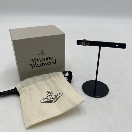 【中古品】【メンズ】 Vivienne Westwood ヴィヴィアンウエストウッド NANO SOLITAIRE SINGLE ナノ ソリティア シングル ピアス アクセサリー 192-260406-ks-08-tei カラー：ガンメタリック 万代Net店