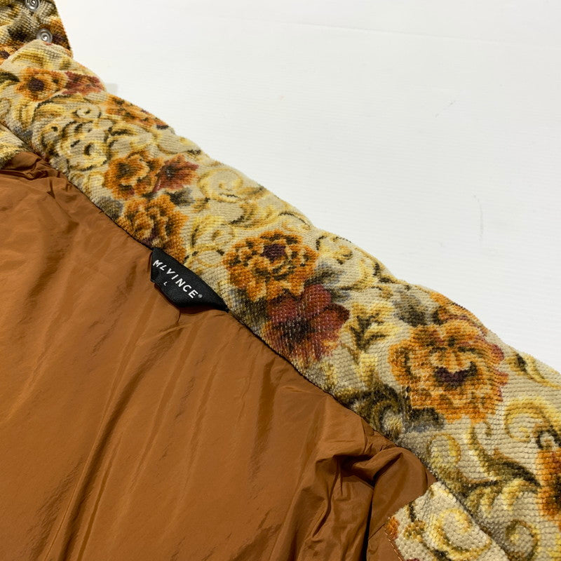 【中古品】【メンズ】 MLVINCE メルヴィンス FLORAL PUFFER JACKET フローラル パファー ジャケット アウター 中綿ジャケット 142-260330-ko-17-tei サイズ：L カラー：総柄 万代Net店