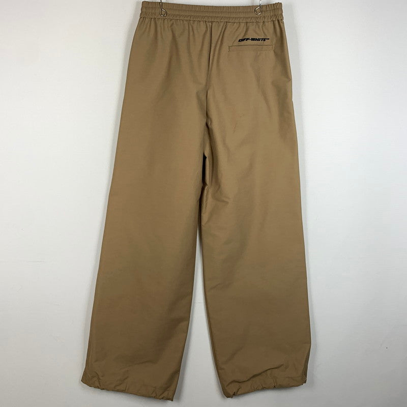 【中古品】【メンズ】 OFF-WHITE オフホワイト WIDE PANTS OMCA238F22FAB001 ワイドパンツ ボトムス イージーパンツ ストレート 153-260331-ko-21-tei サイズ：M カラー：ベージュ 万代Net店