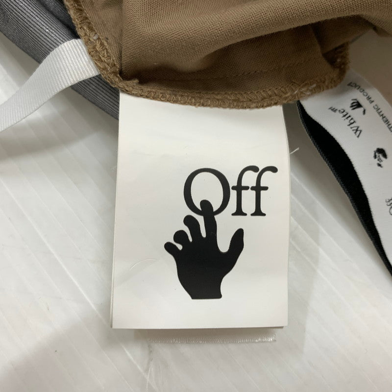 【中古品】【メンズ】 OFF-WHITE オフホワイト WIDE PANTS OMCA238F22FAB001 ワイドパンツ ボトムス イージーパンツ ストレート 153-260331-ko-21-tei サイズ：M カラー：ベージュ 万代Net店