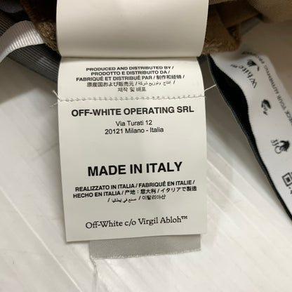 【中古品】【メンズ】 OFF-WHITE オフホワイト WIDE PANTS OMCA238F22FAB001 ワイドパンツ ボトムス イージーパンツ ストレート 153-260331-ko-21-tei サイズ：M カラー：ベージュ 万代Net店